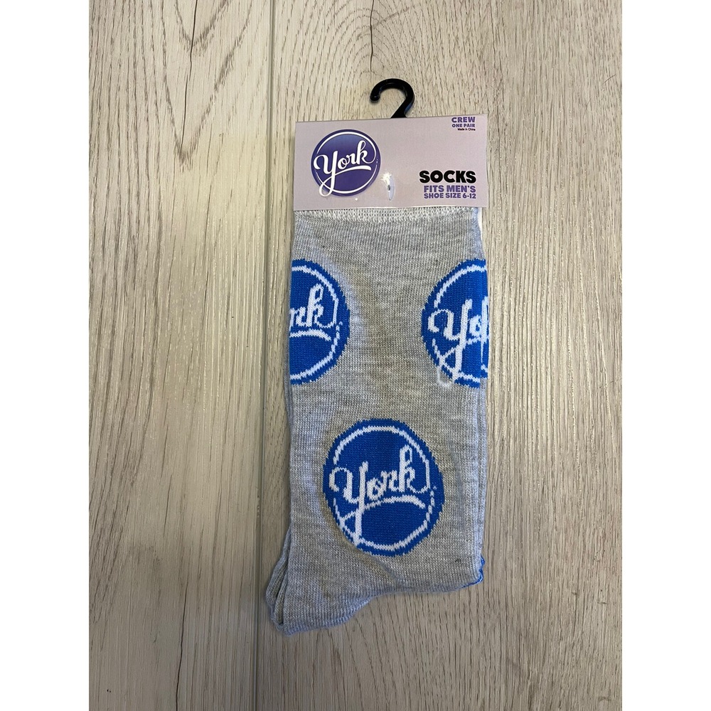 York- Peppermint Patty - Size Men's 6-12 - One Pair - Novelty Socks